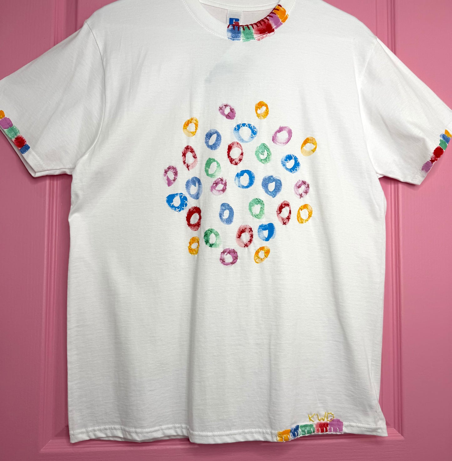 Multi coloured circles t-shirt - size M