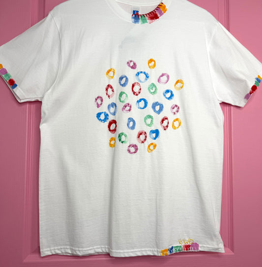 Multi coloured circles t-shirt - size M