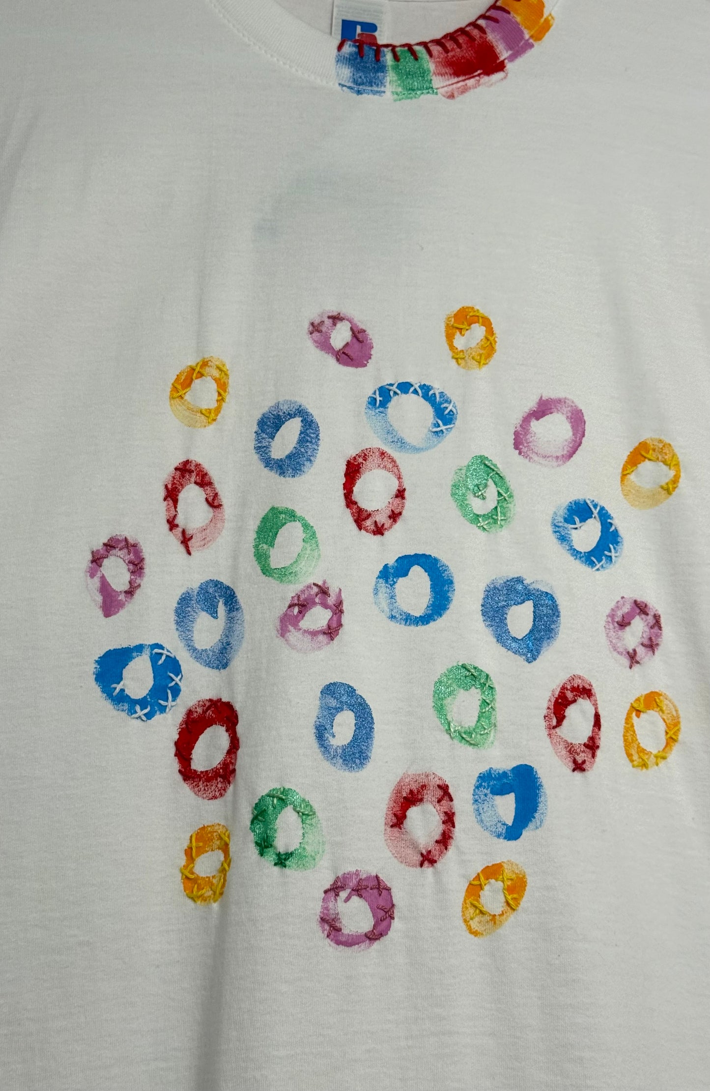 Multi coloured circles t-shirt - size M
