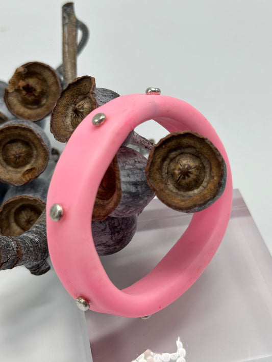 Baby Pink KWD Classic Resin Bangle - XS