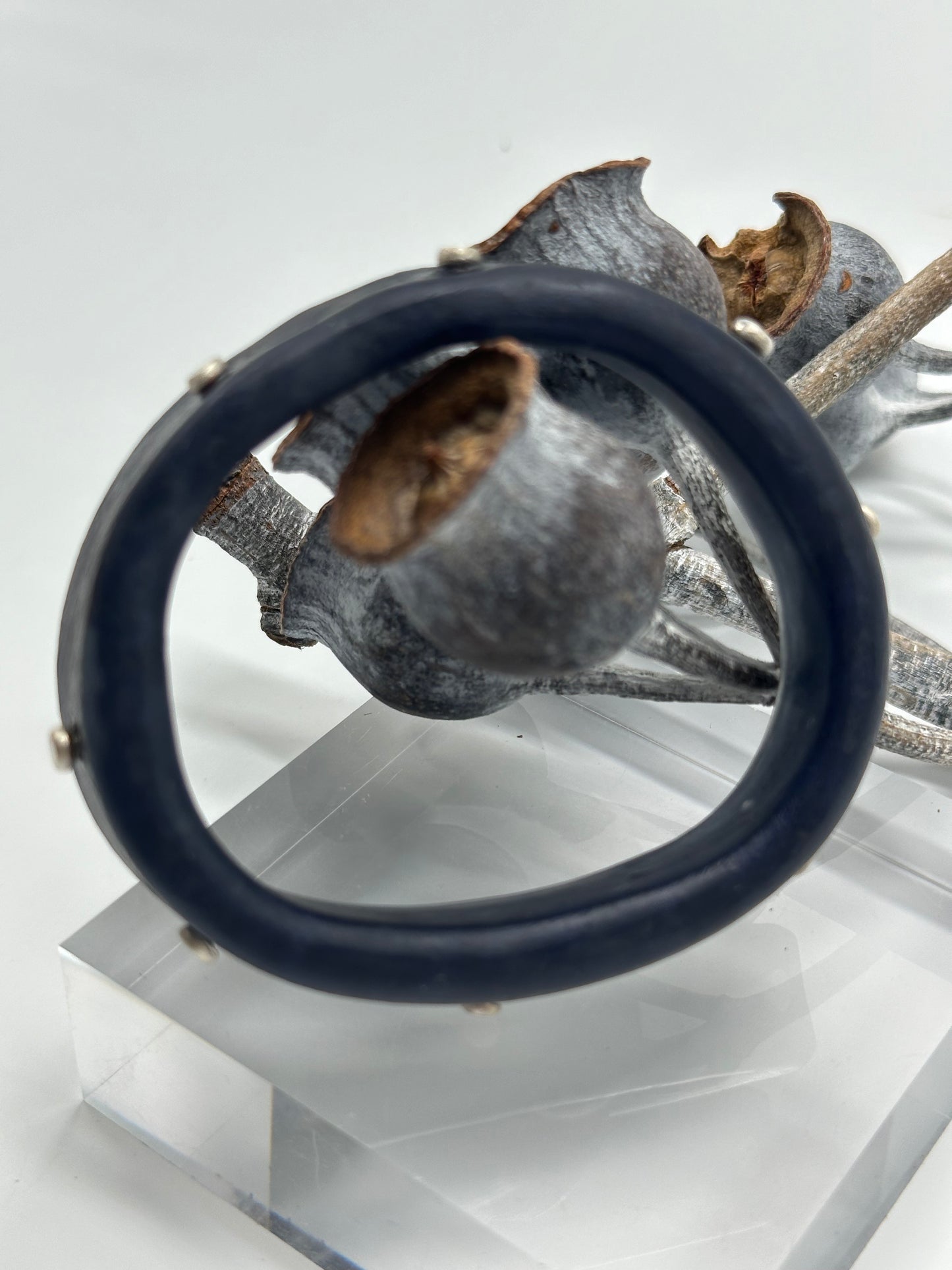 Navy Blue KWD Classic Resin Bangle - xs