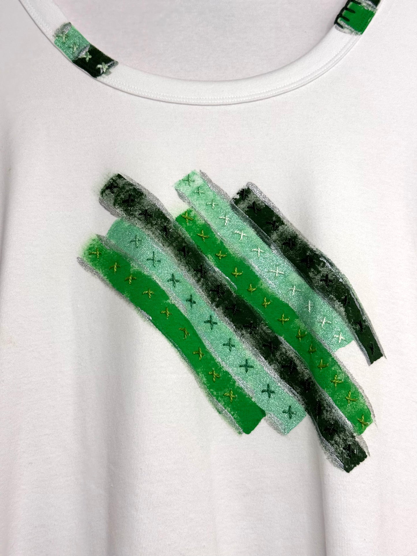 Greens striped long sleeve t-shirt - size 14