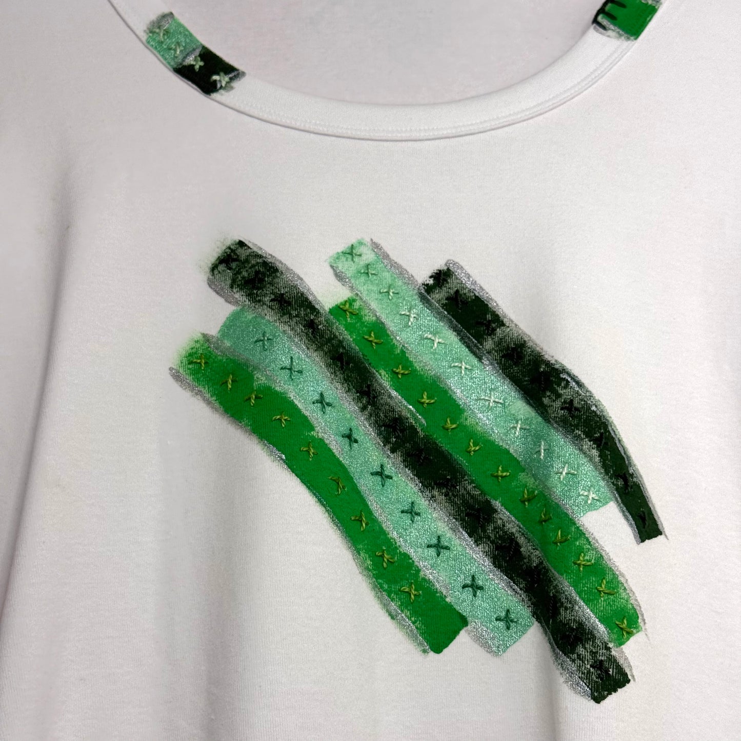 Greens striped long sleeve t-shirt - size 14