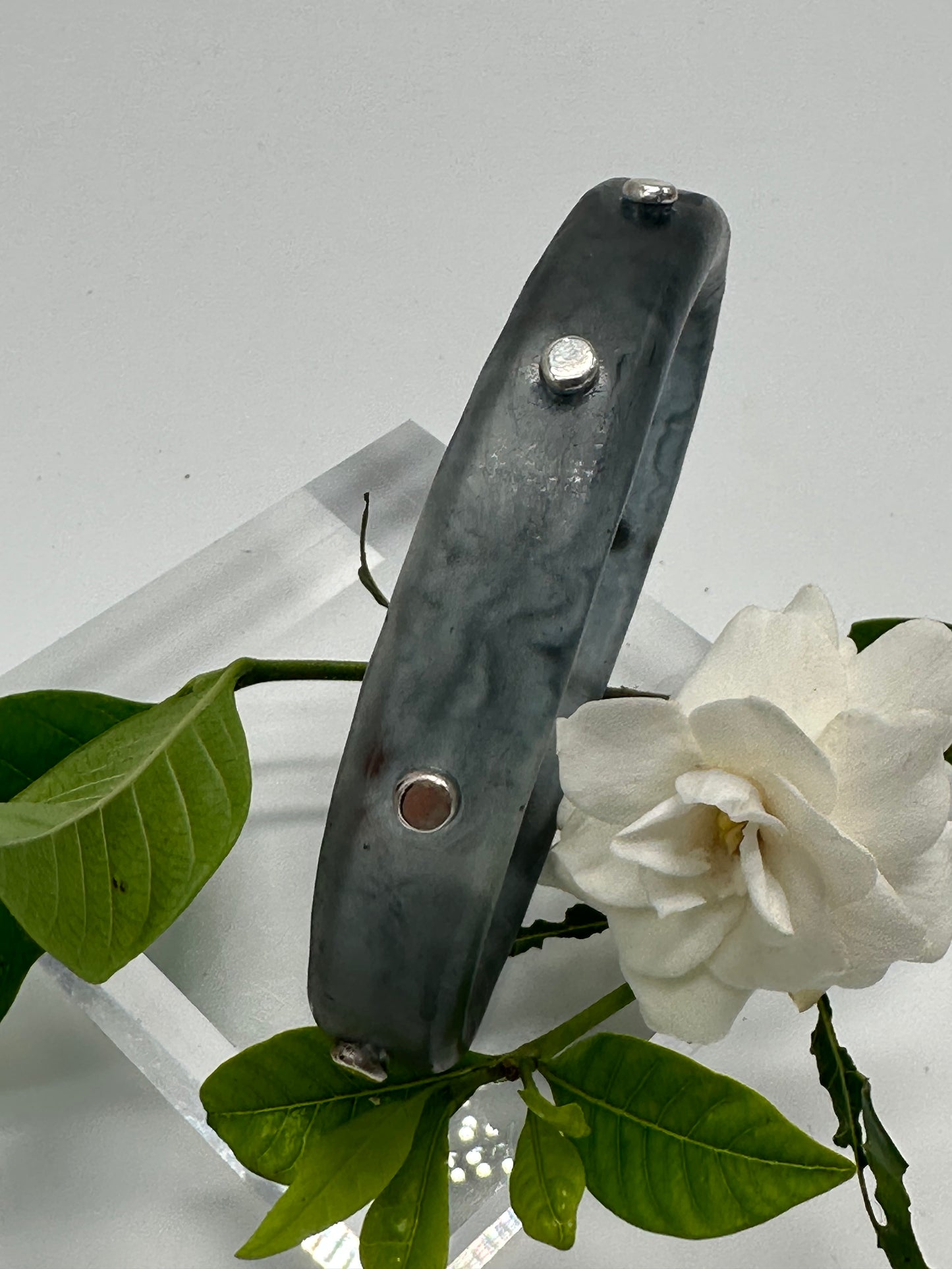Moss KWD Classic Resin & silver Bangle