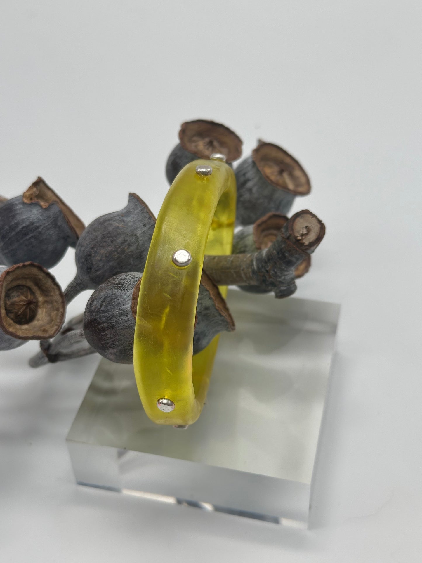 Yellow KWD Classic Resin Bangle - XL