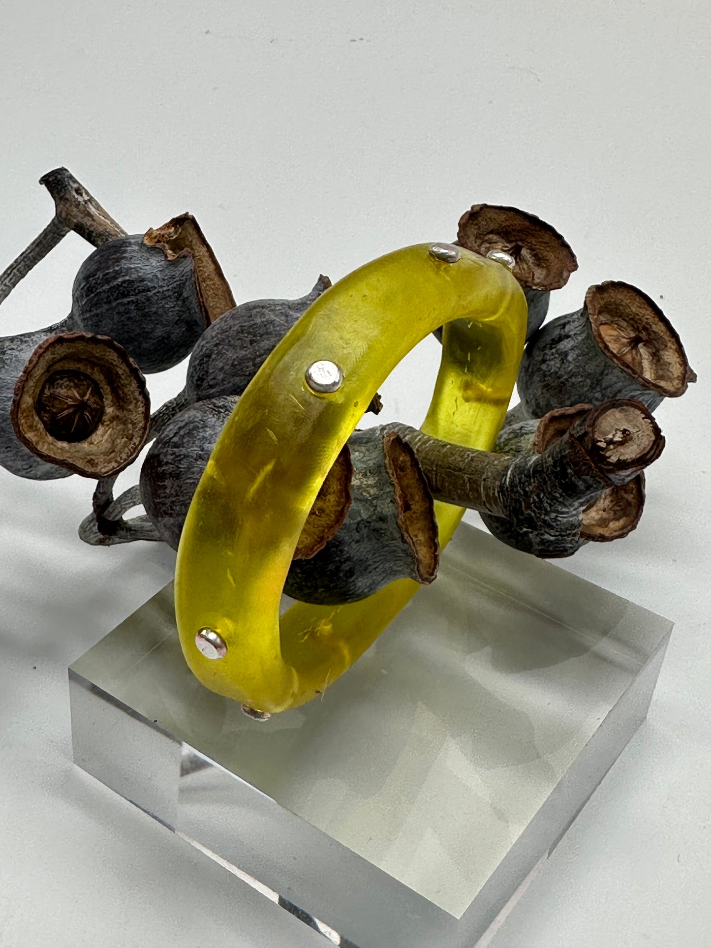 Yellow KWD Classic Resin Bangle - XL