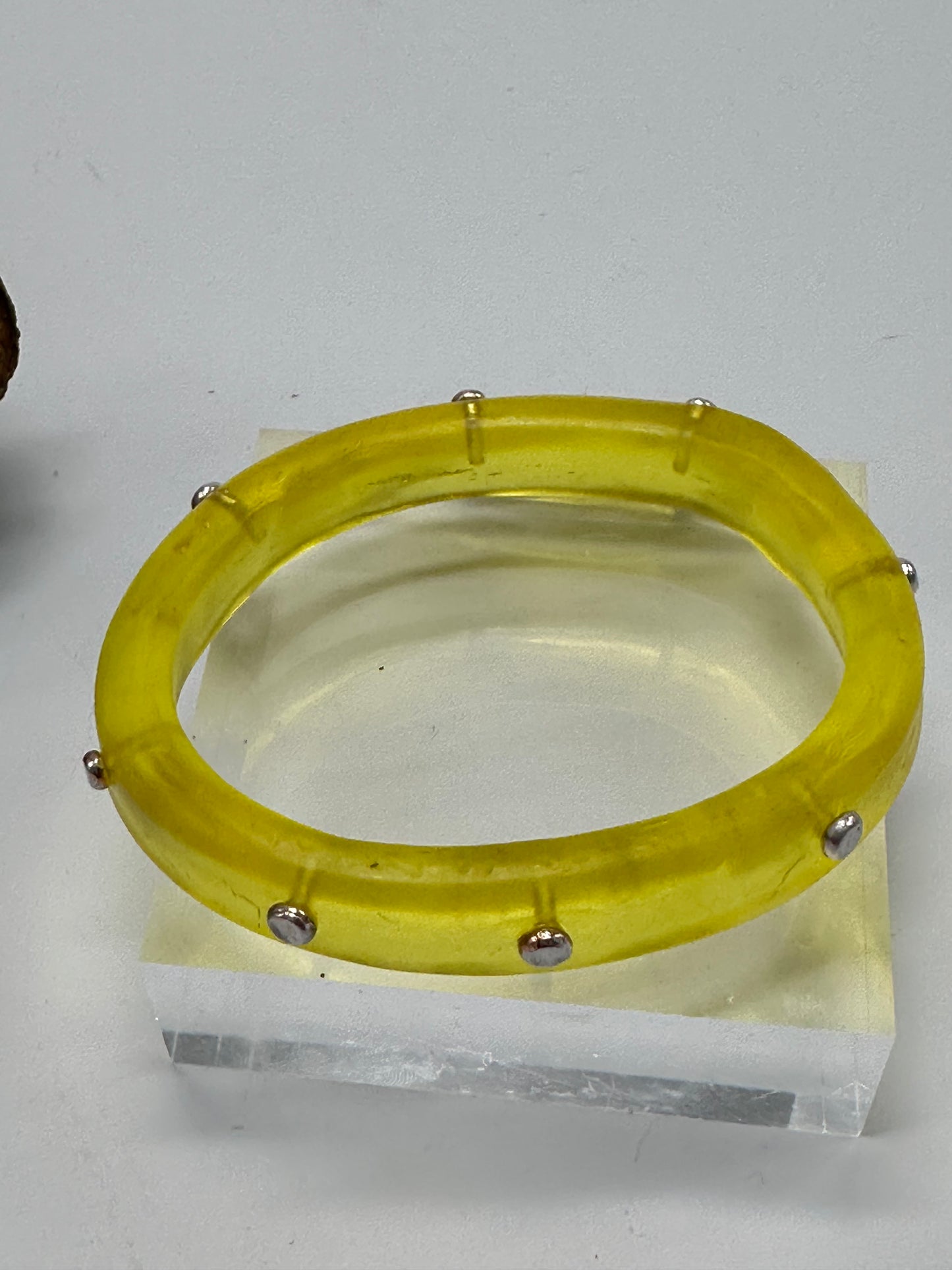 Yellow KWD Classic Resin Bangle - XL