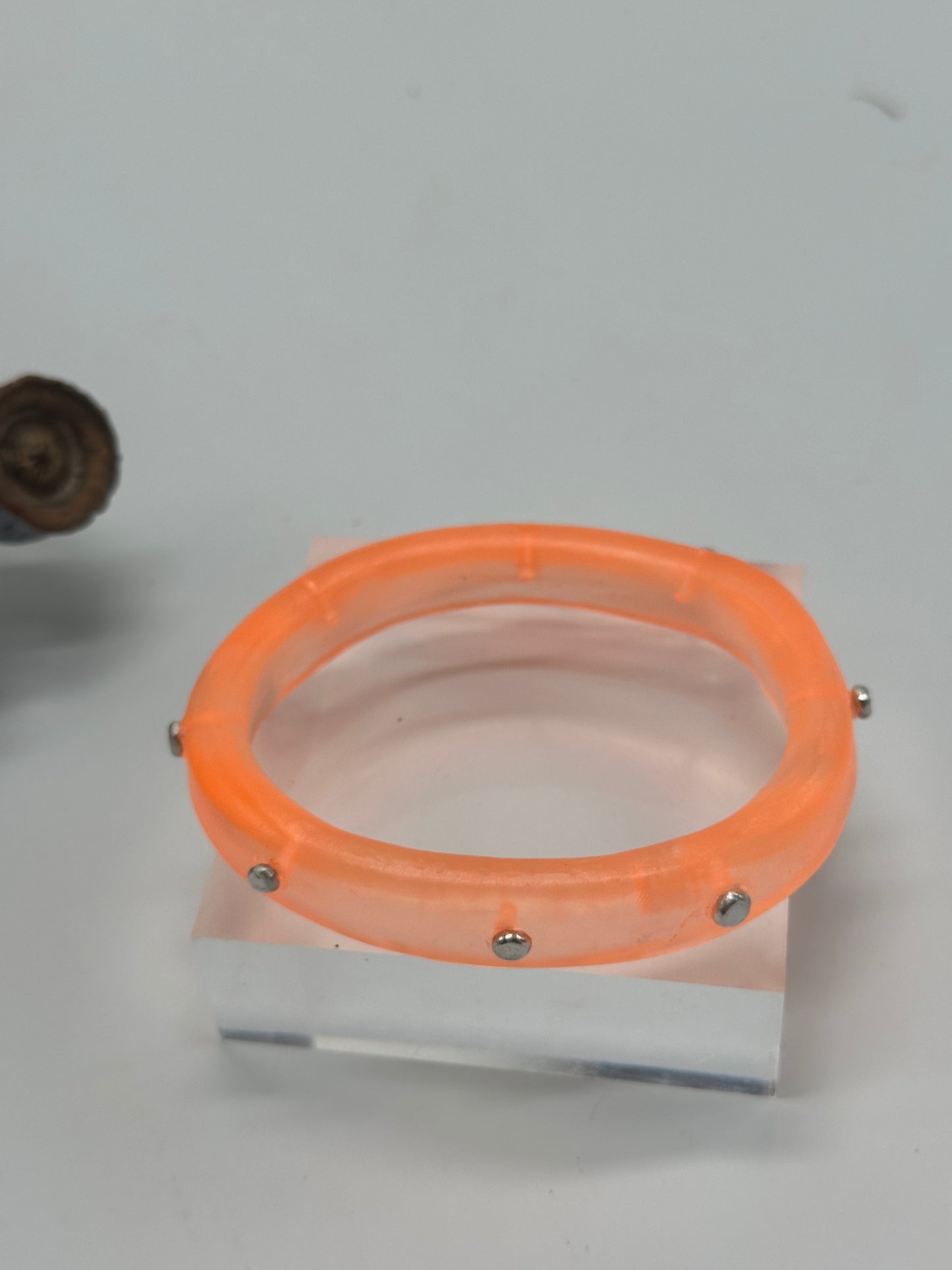 Orange KWD Classic Resin Bangle - XL