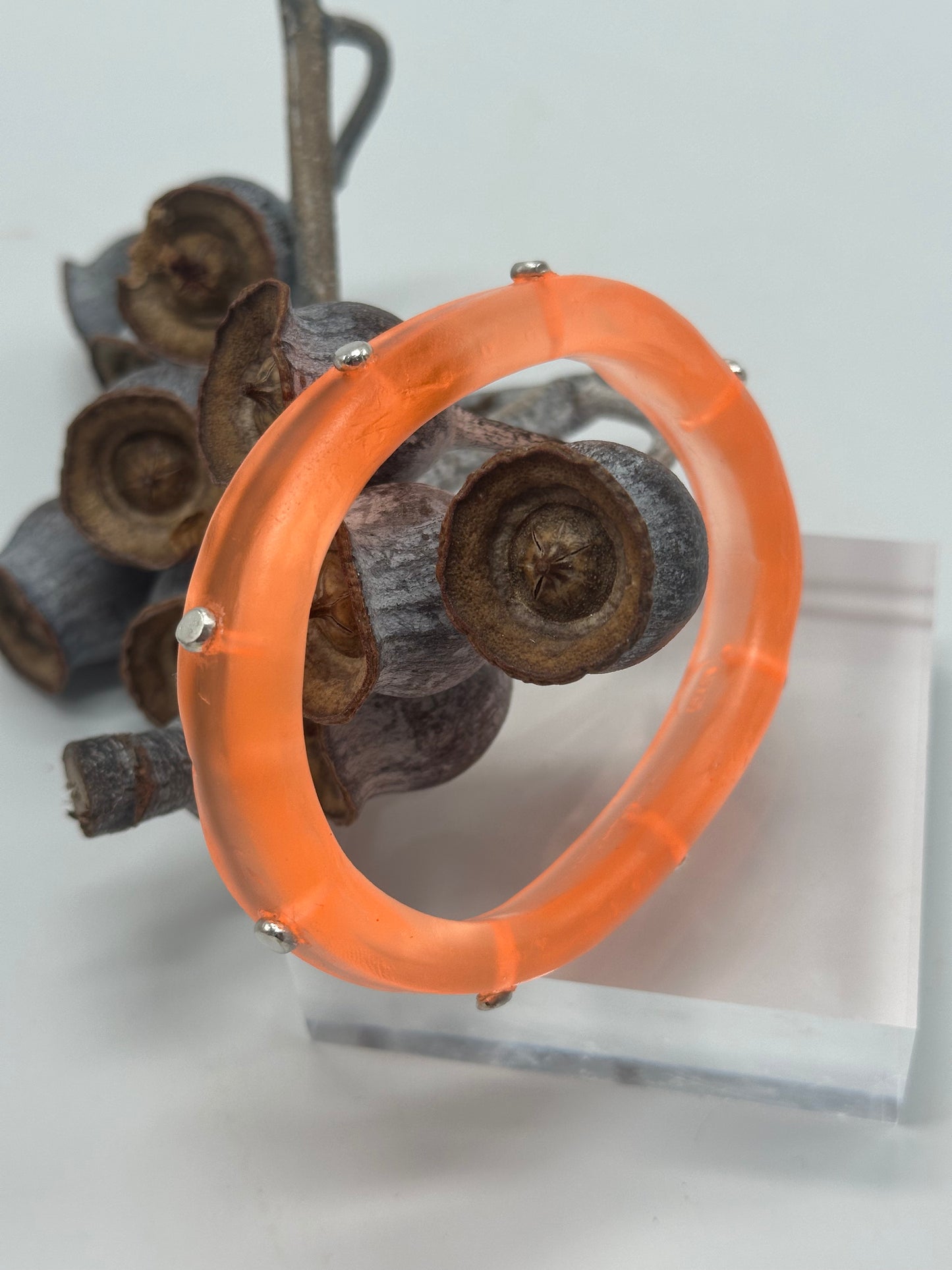 Orange KWD Classic Resin Bangle - XL