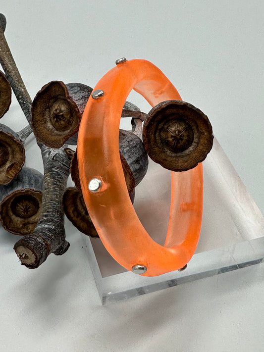 Orange KWD Classic Resin Bangle - XL