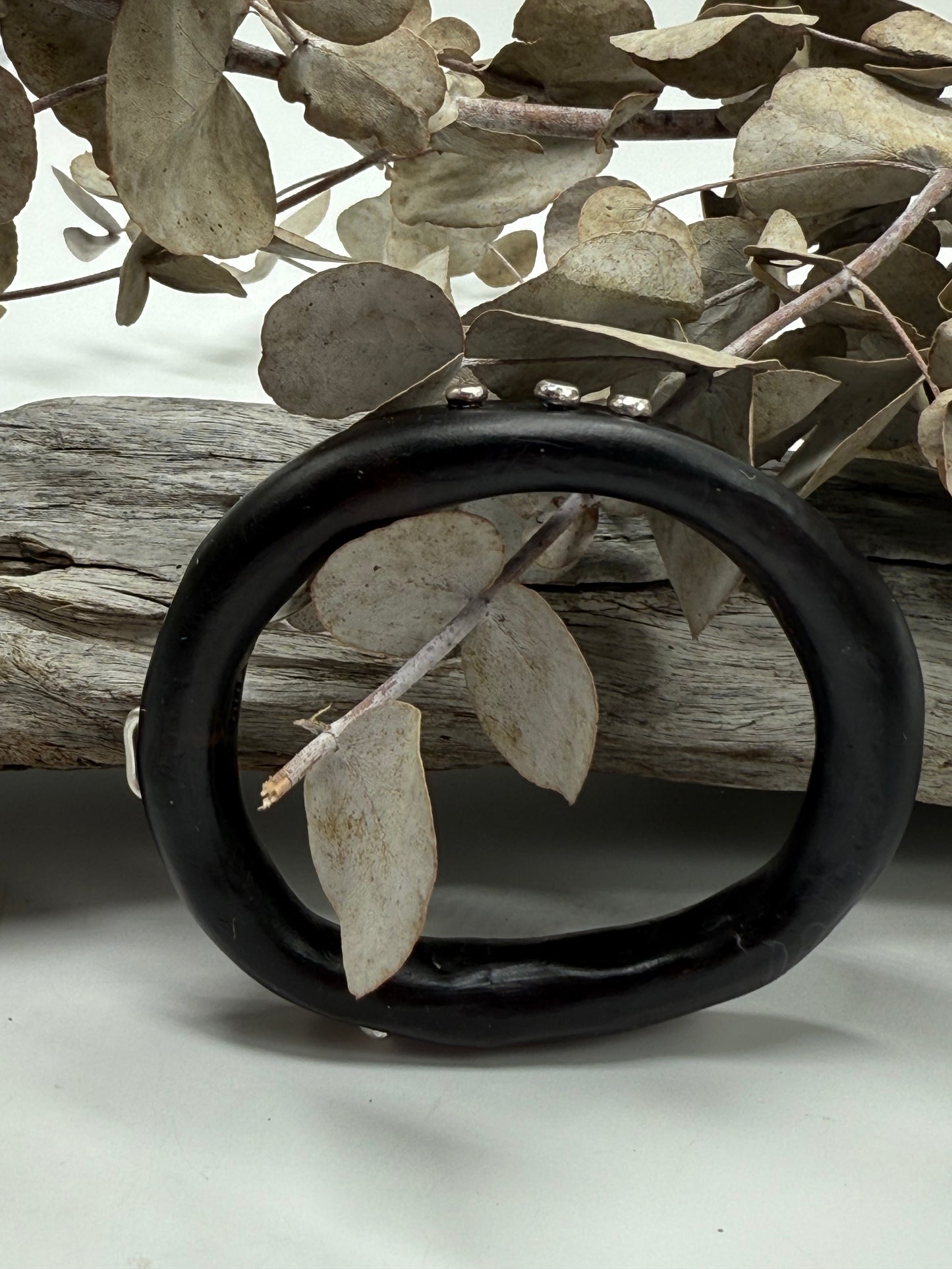 Dark Brown woopy bangle - XL