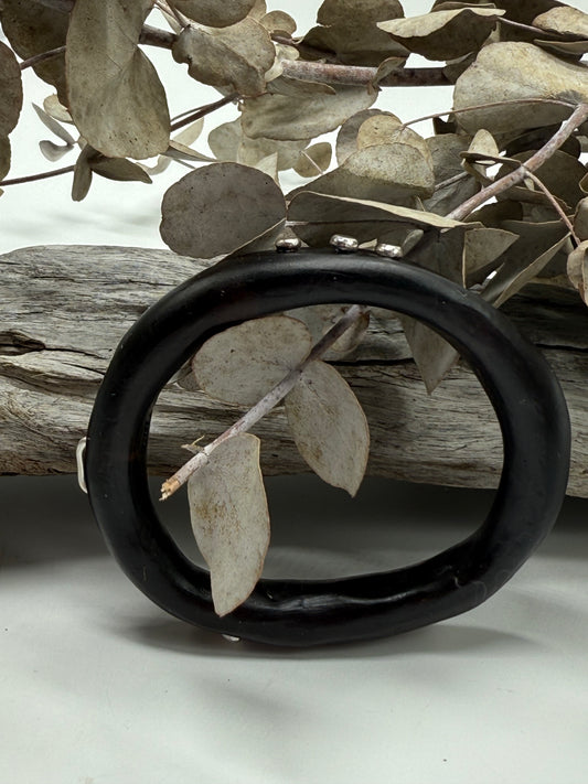 Dark Brown woopy bangle - XL