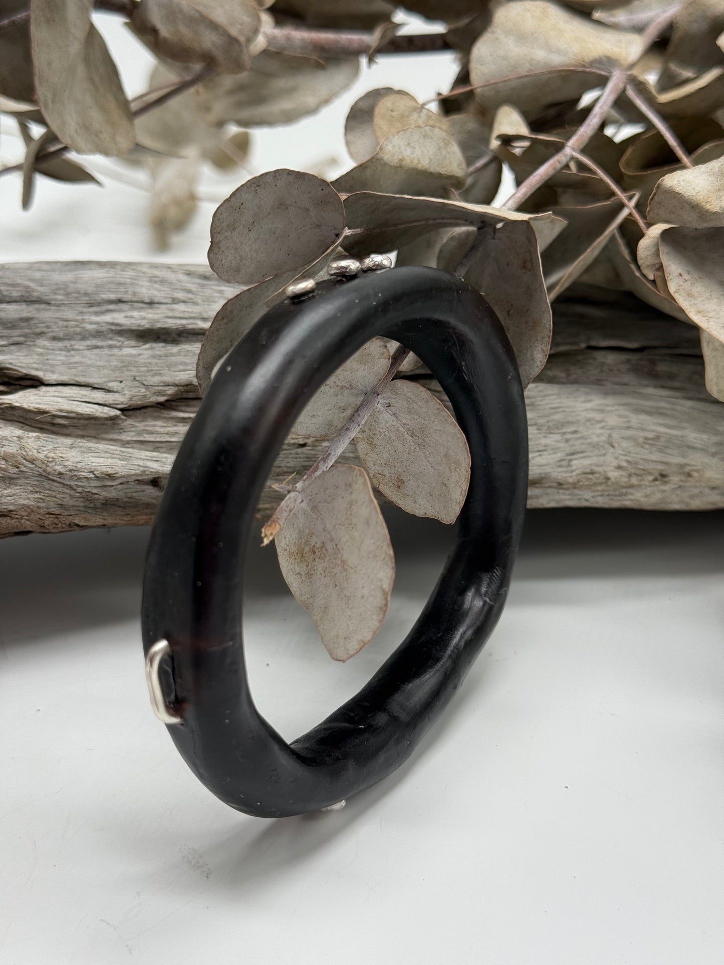 Dark Brown woopy bangle - XL