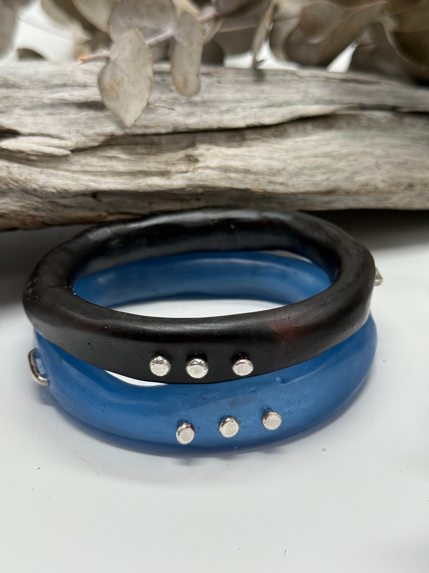 Dark Brown woopy bangle - XL