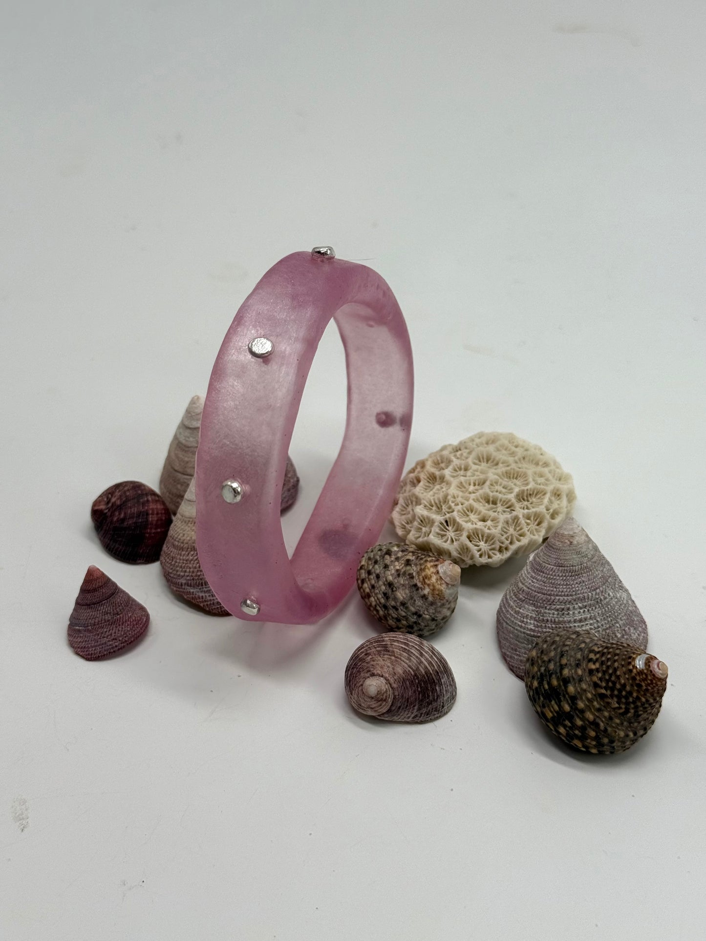 Pink KWD Classic Resin Bangle - XS