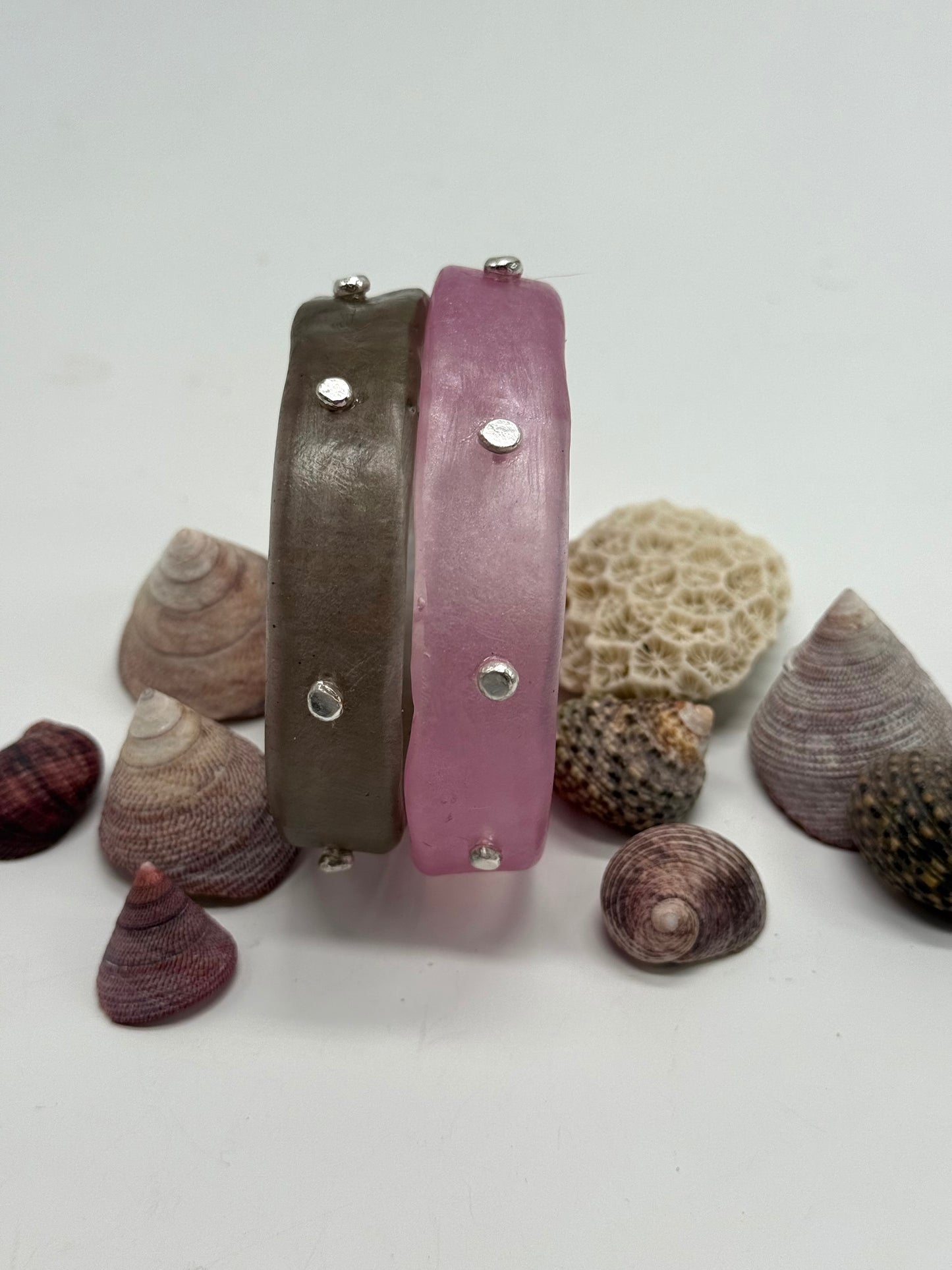 Pink KWD Classic Resin Bangle - XS