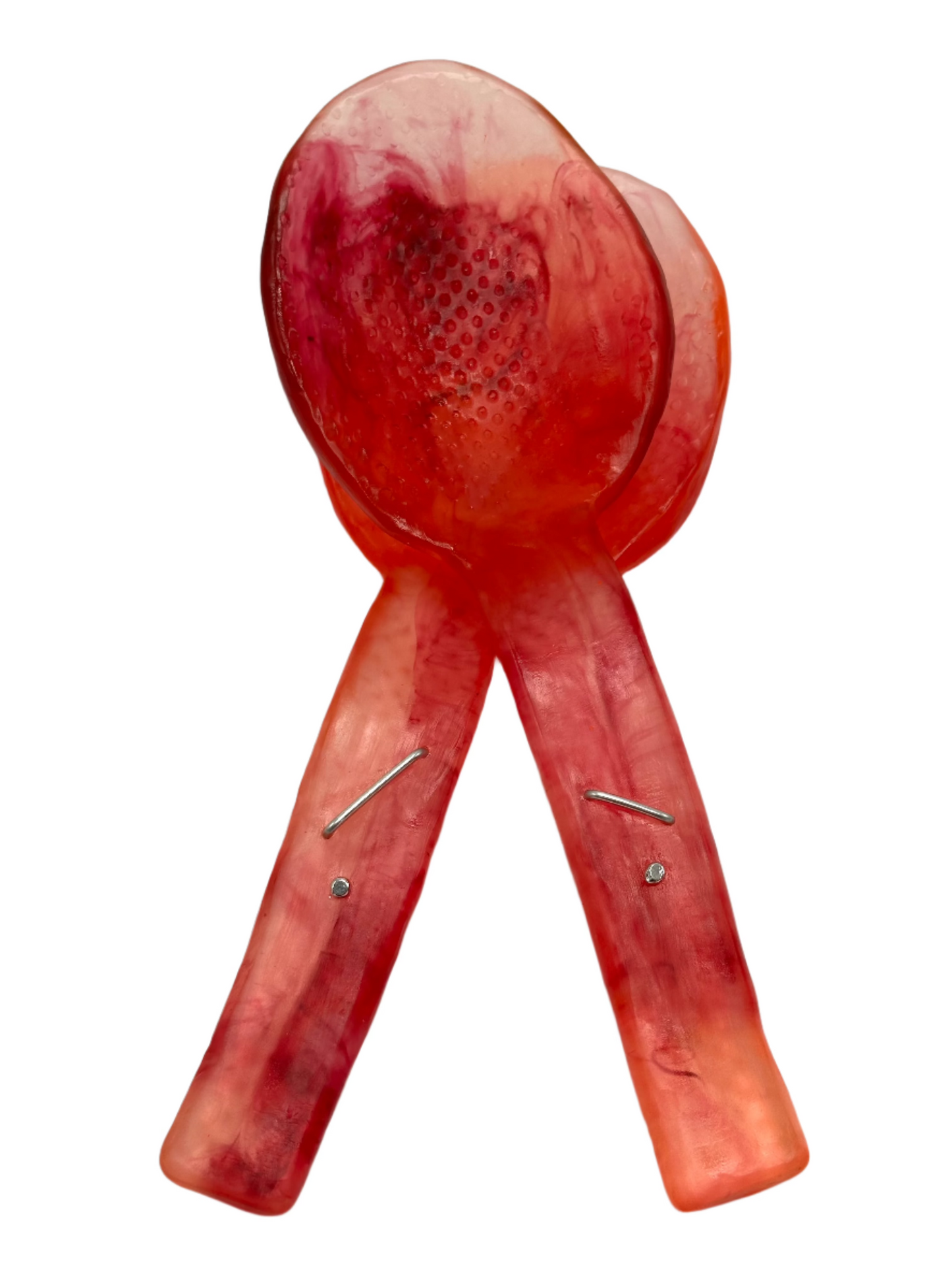 Salad Servers - Orange/red