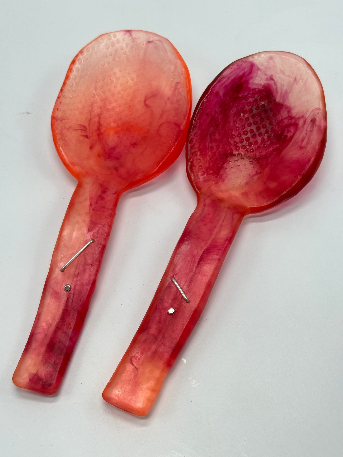 Salad Servers - Orange/red