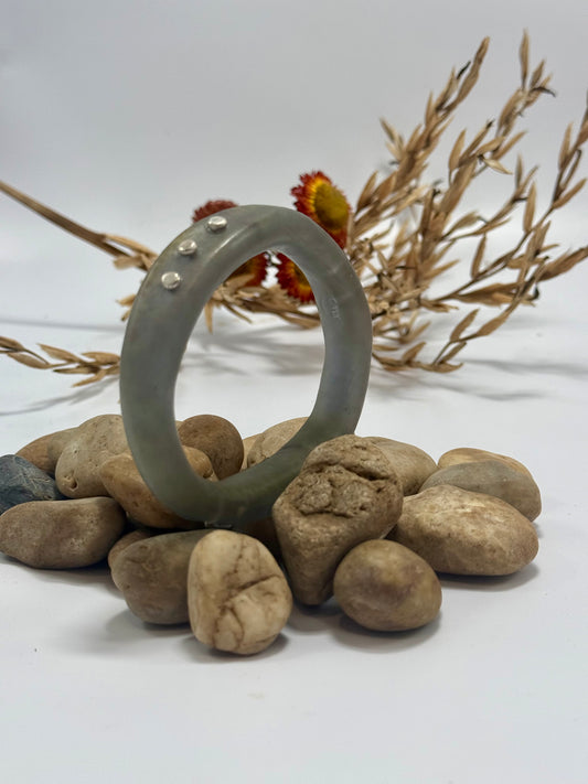 Moss Green woopy bangle - XL