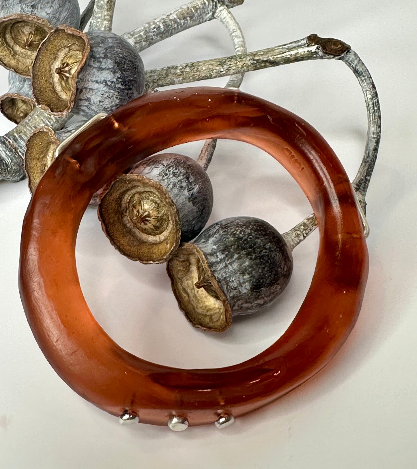 Translucent brown woopy bangle
