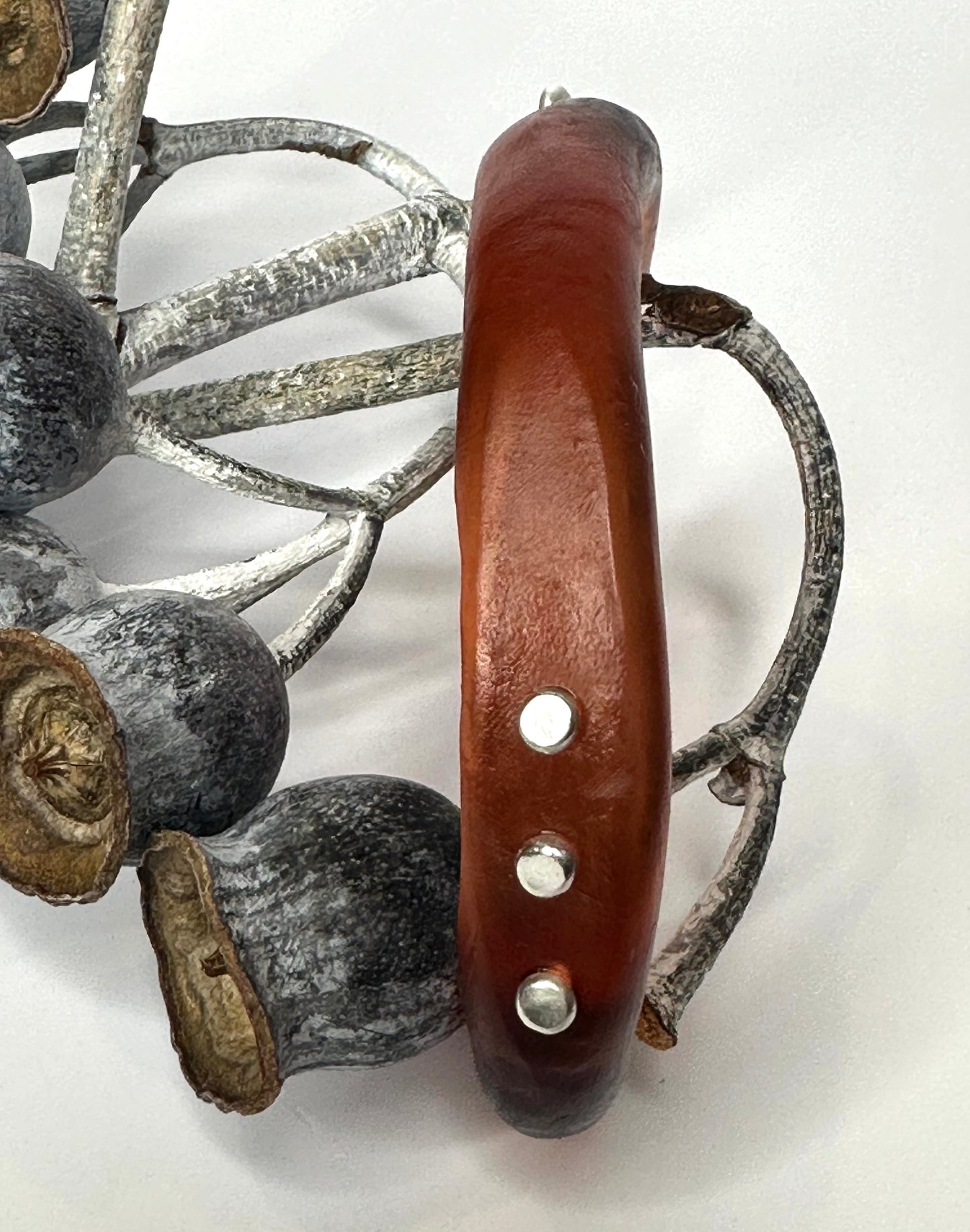 Translucent brown woopy bangle
